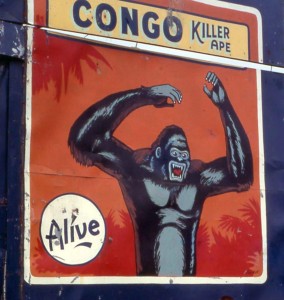 Side_Show_gorilla_poster,_Florida,_1960s