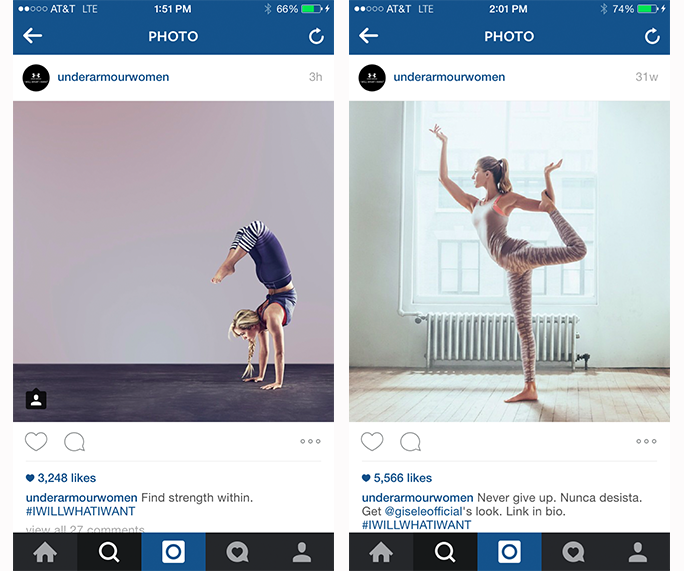 Under Armour Women followed all the rules for successful Instagram content.