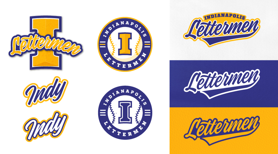 Indianapolis Lettermen Brand Elements Logo