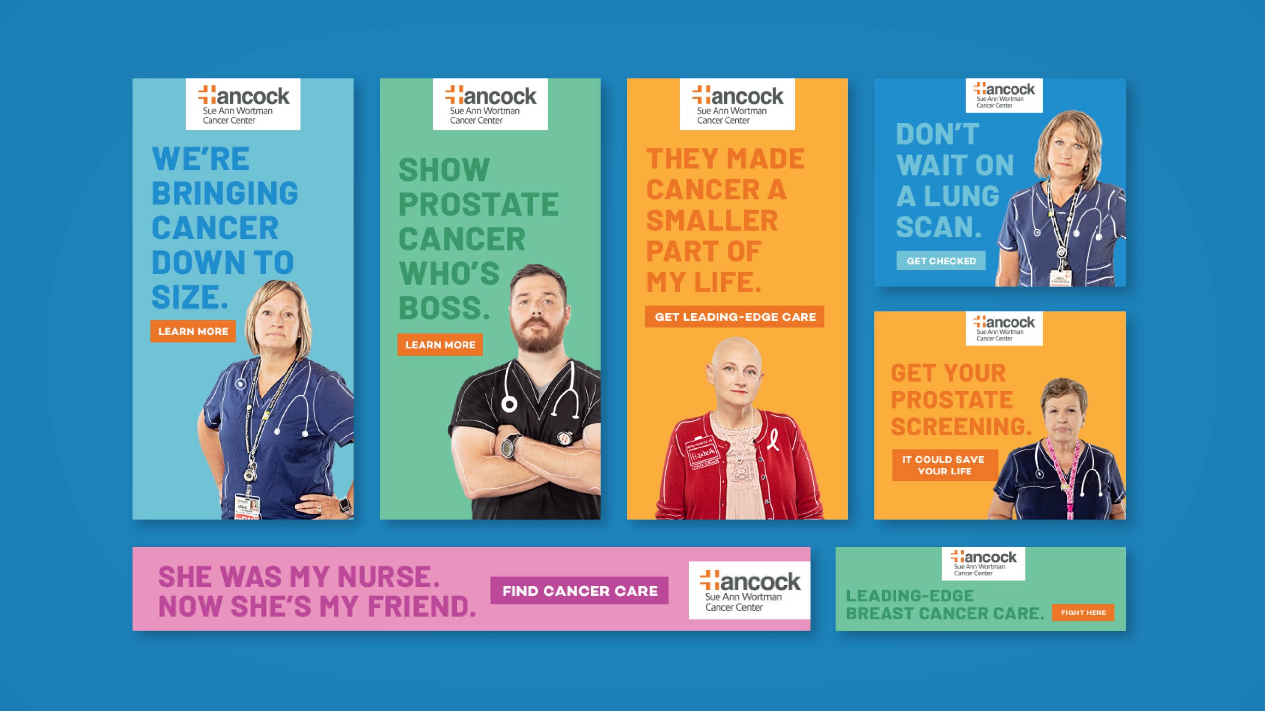 Hancock Health Cancer Social Banner Ads