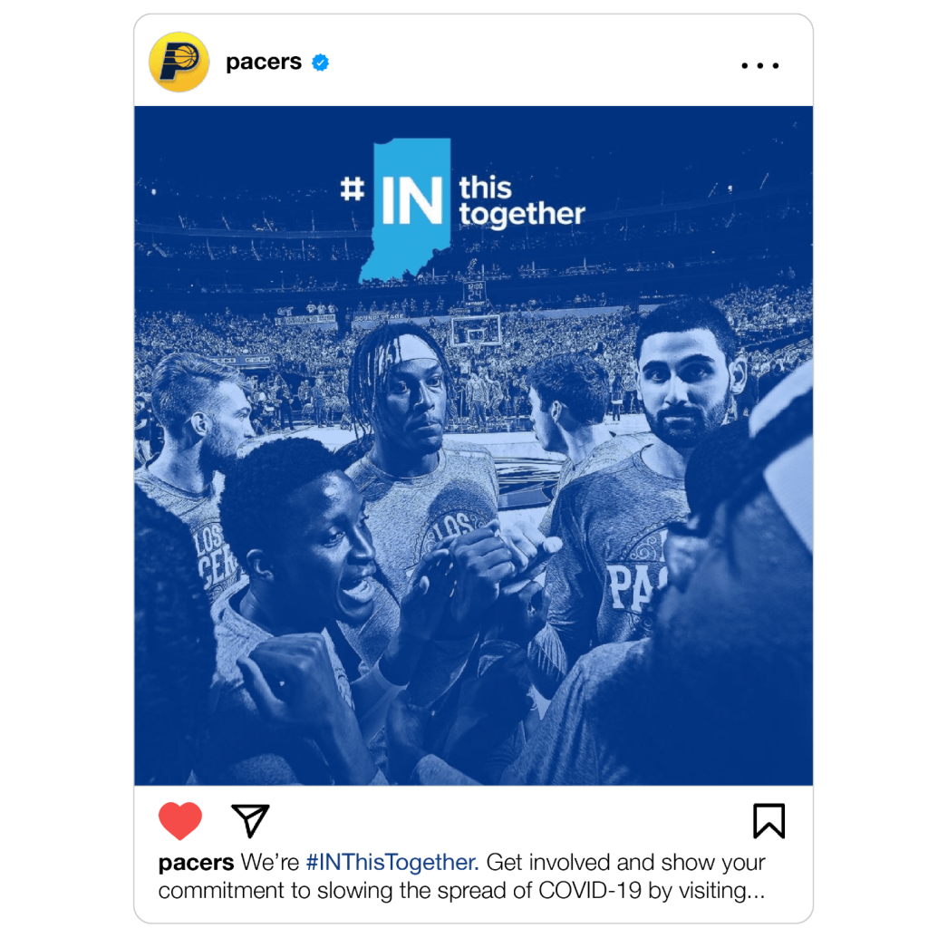 INThisTogehter Pacers social post